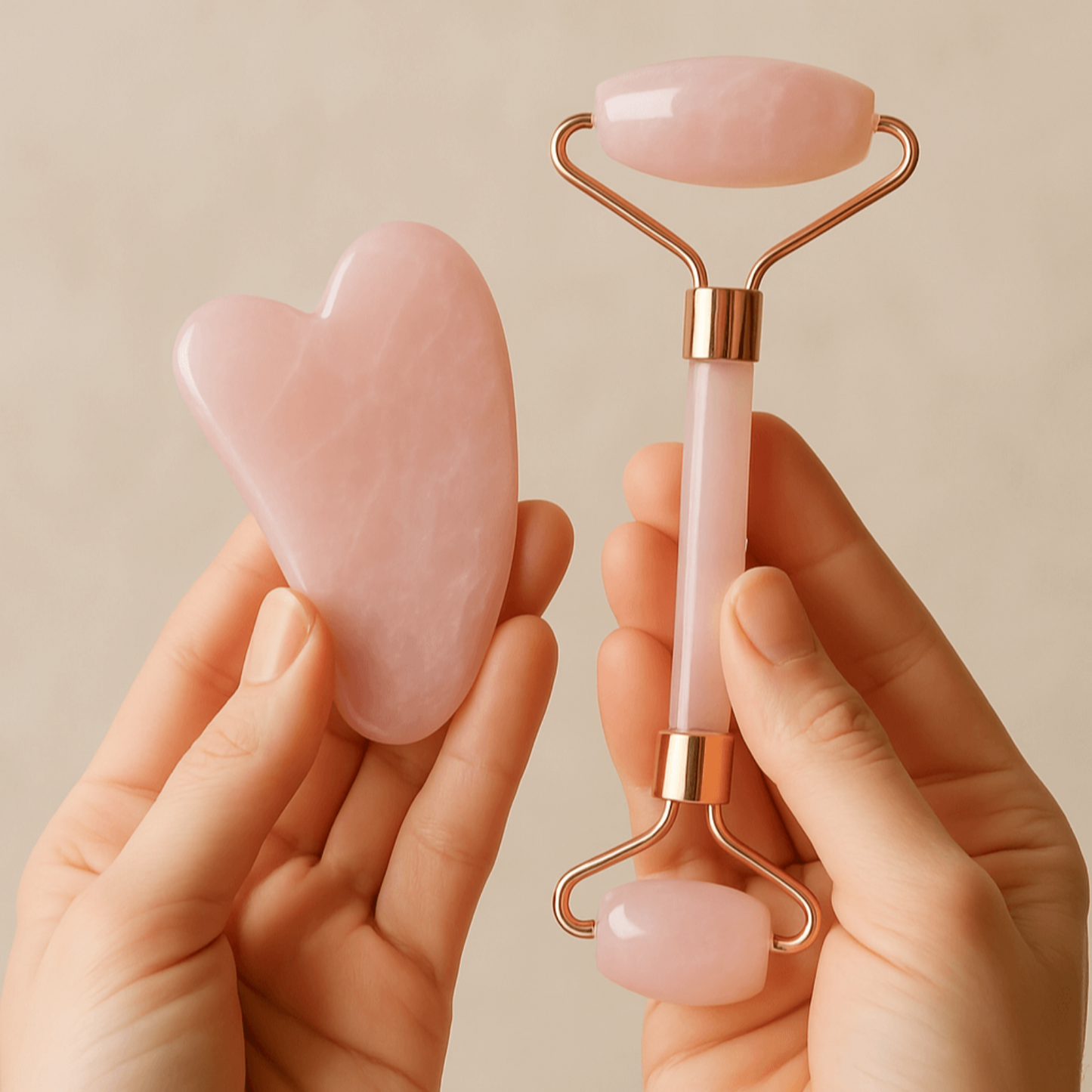 Kit Gua Sha & Roller en Jade Naturel – Révélez votre éclat naturel